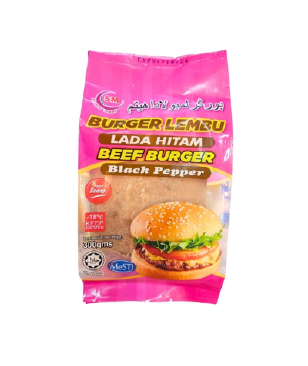 SM Black Pepper Beef Burger*40 300g