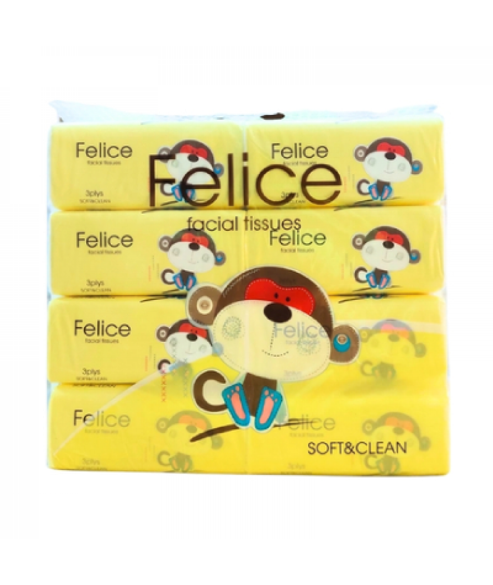 Felice Facial Tissue Plys 8's x 400Sheets-BAG