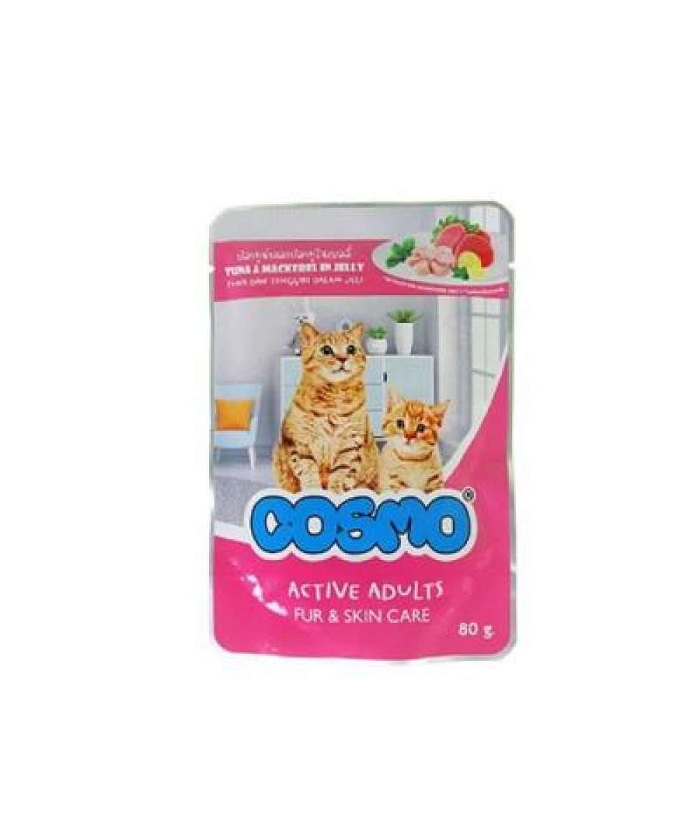 Cosmo W.Cat Food(Tuna&M.kerel in Jelly)*48 80g