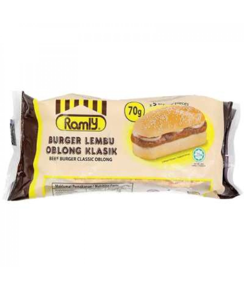 Ramly Burger Lembu Oblong Klasik*24 500g